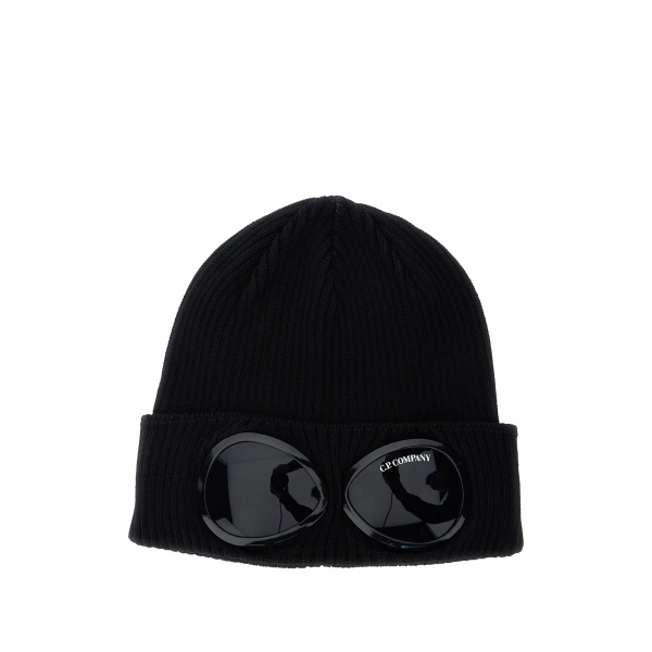 goggle-detail beanie hat