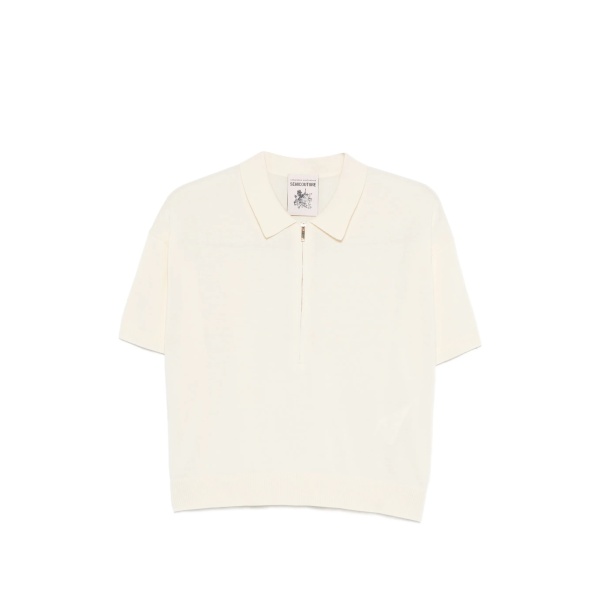 half-zip polo top