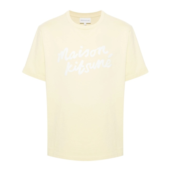 Handwriting-print cotton T-shirt