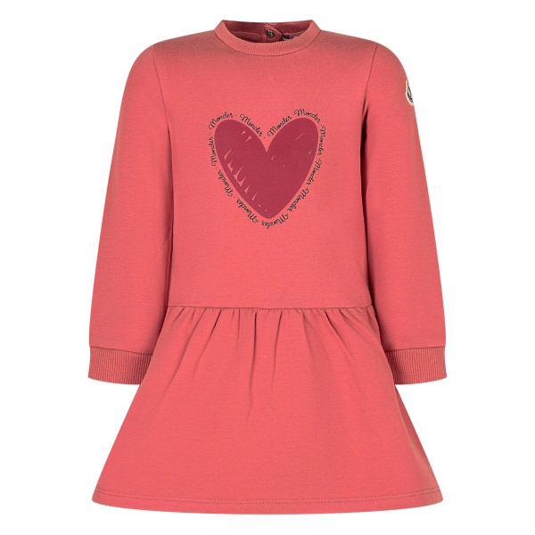 heart-embellished flared dress