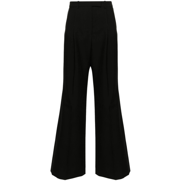 high-waist palazzo trousers