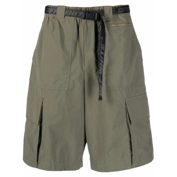 industrial-belt cargo shorts