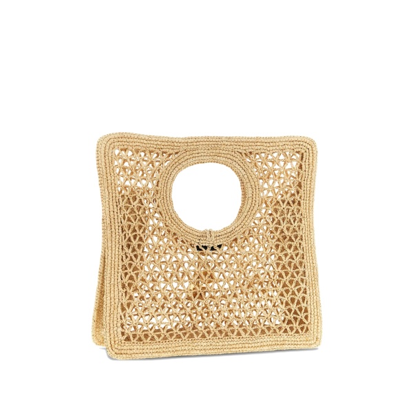 interlocking-closure tote bag