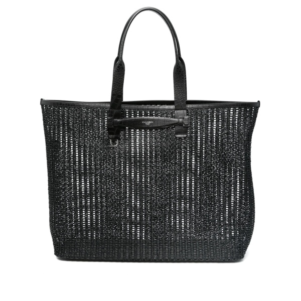 interwoven-design tote bag
