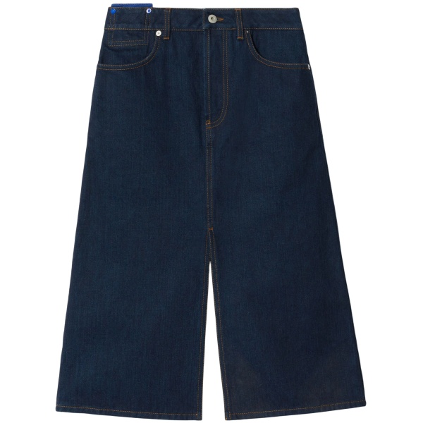 Japanese denim midi skirt