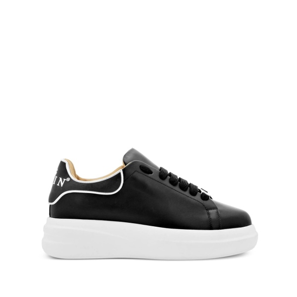 lace-up leather sneakers