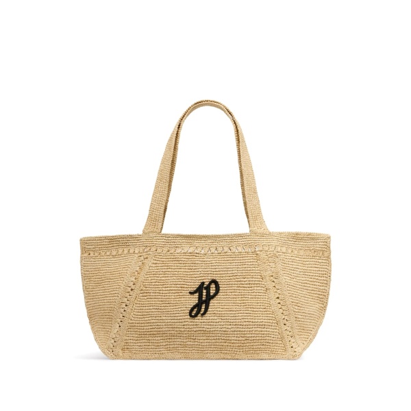 large JP monogram trapeze-design tote bag
