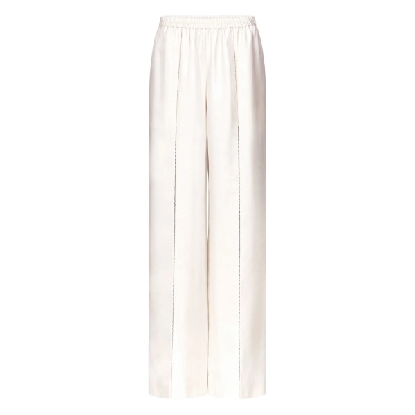 LARS lace-stitch trousers