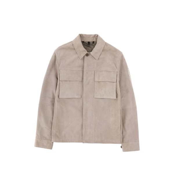 leather shirt jacket