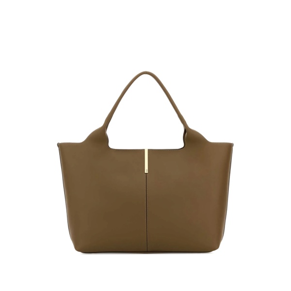 leather top-handle tote bag