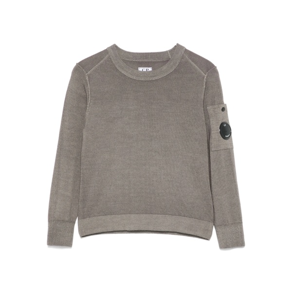 Lens-detail wool sweater