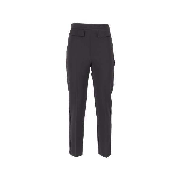 letter-detail trousers