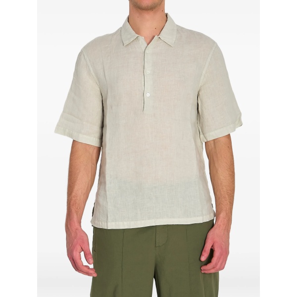 linen polo shirt