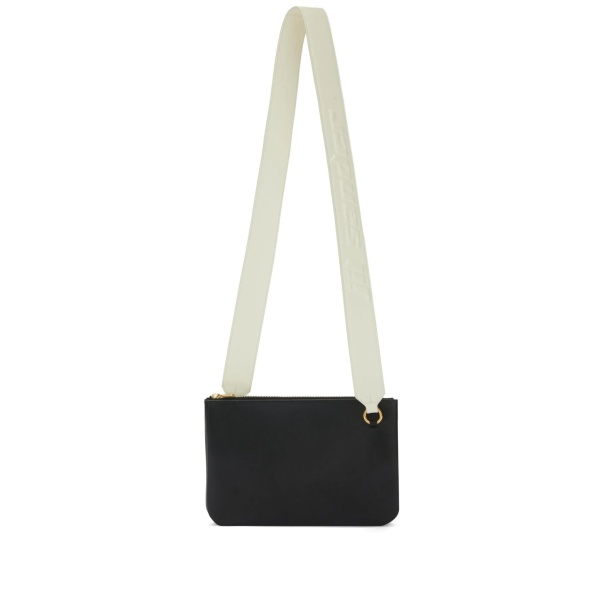Link LG logo-strap leather crossbody bag