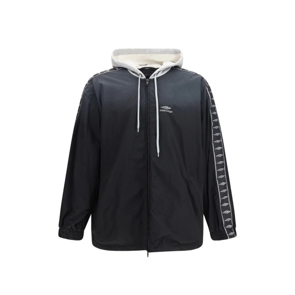 logo-detail hooded jacket