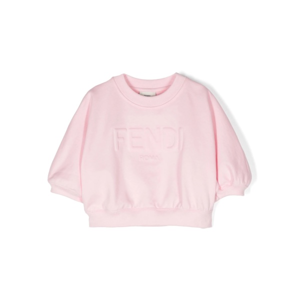 logo-embossed cotton sweatshirt