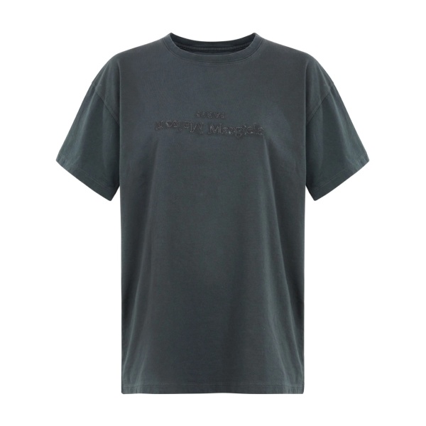 logo-embroidered cotton T-shirt