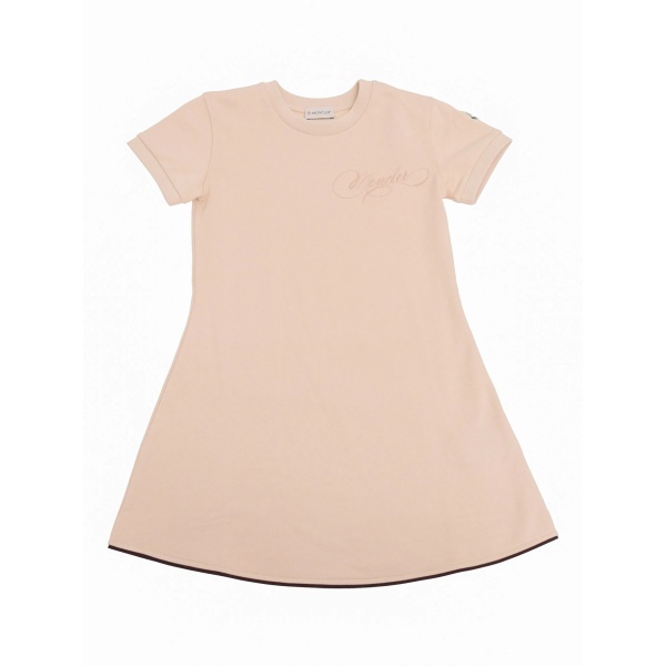 logo-embroidered dress