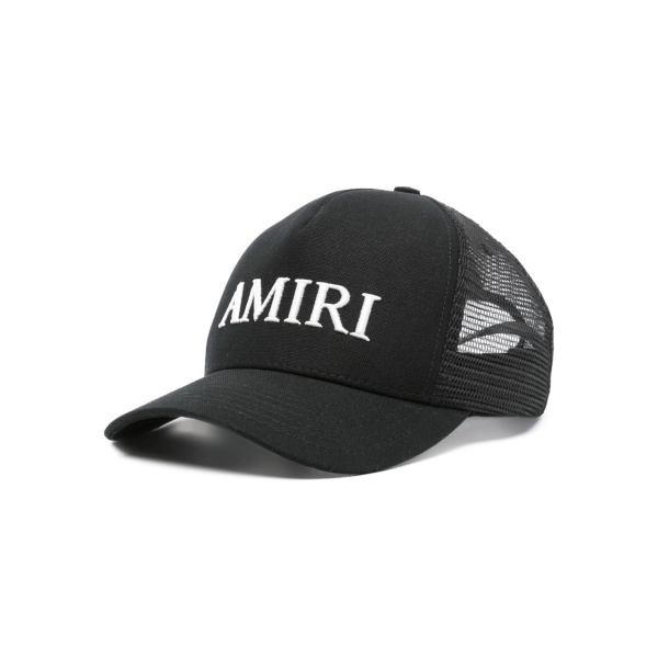 logo-embroidered mesh baseball cap
