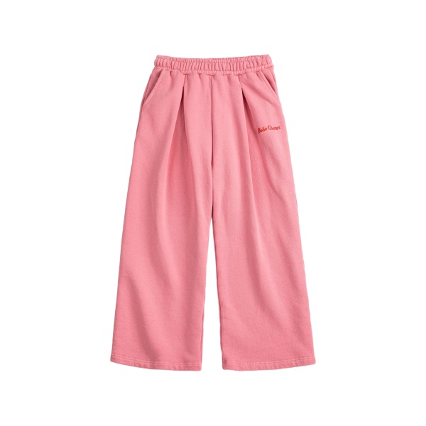 logo-embroidered pleated track pants