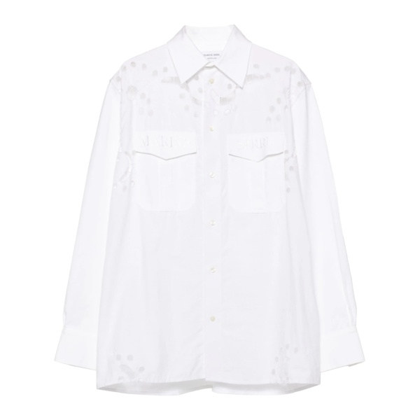 logo-embroidered shirt