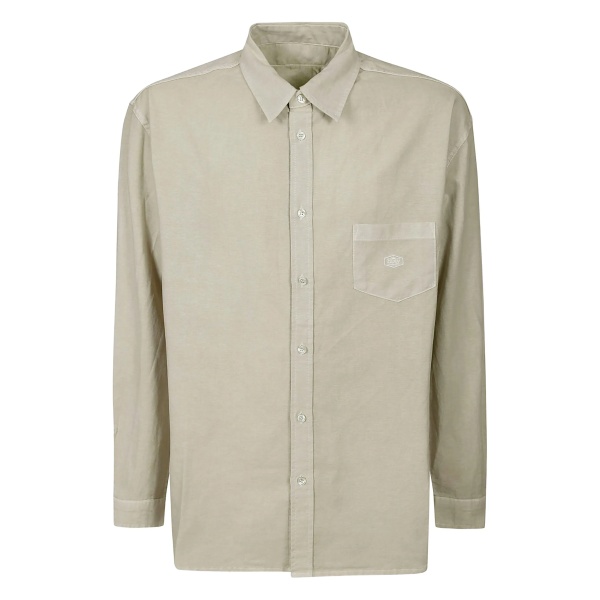 logo-embroidered shirt