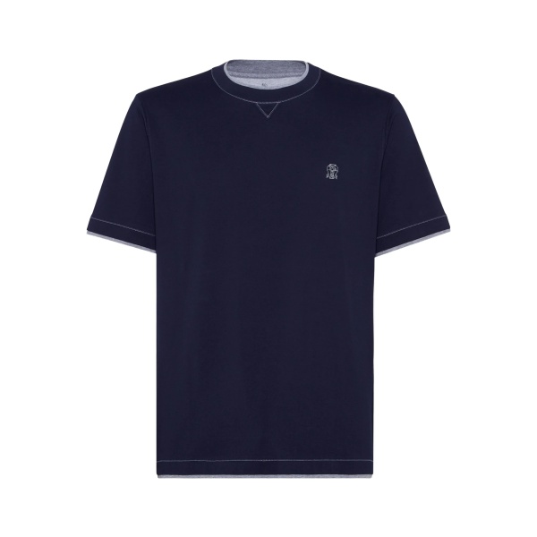 logo-embroidered T-shirt