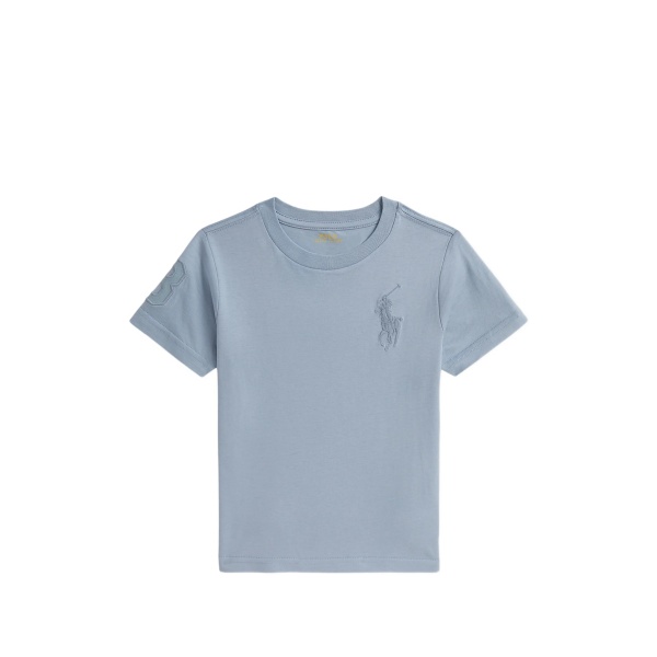 logo-embroidered T-shirt