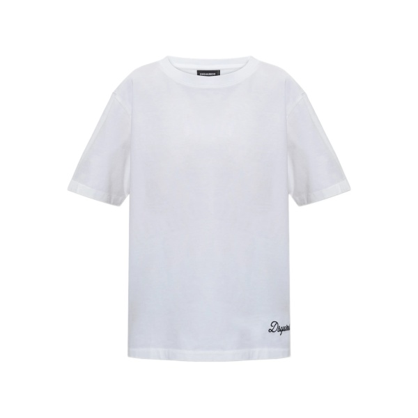 logo-embroidered T-shirt