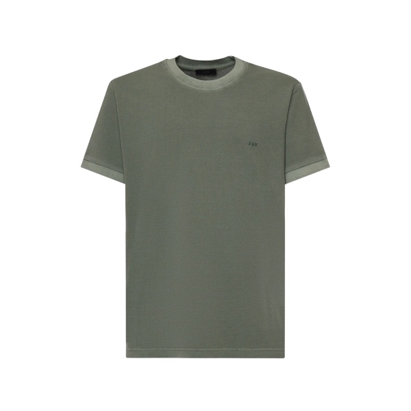 logo-embroidered T-shirt