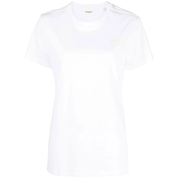 logo-embroidered T-shirt