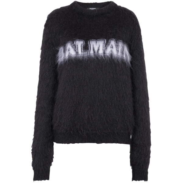 logo-jacquard jumper