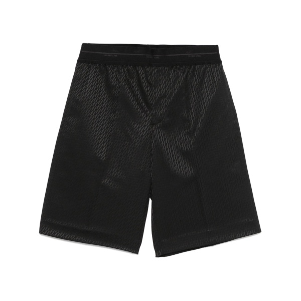 logo-jacquard shorts