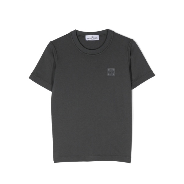 logo-patch cotton T-shirt