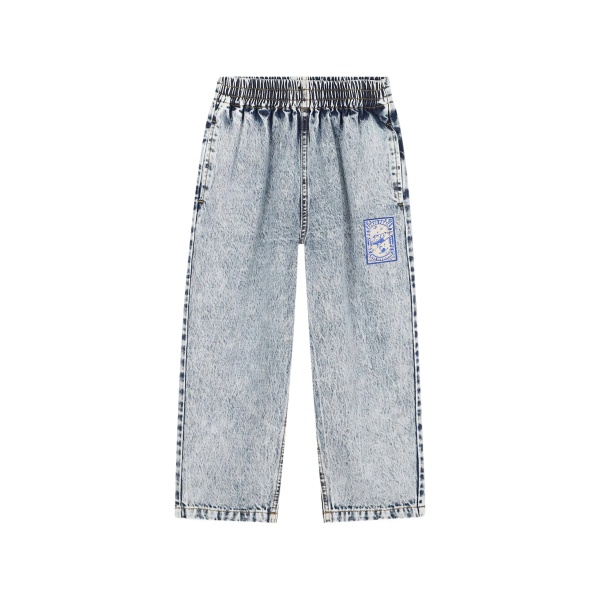 logo-patch denim jeans