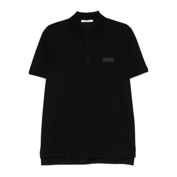 logo-patch polo shirt