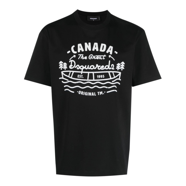 logo-print cotton T-shirt