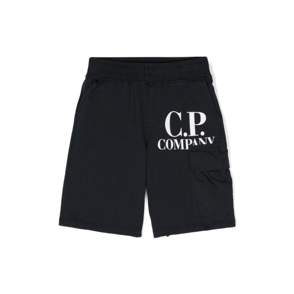 logo-print cotton track shorts