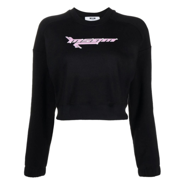 logo-print cropped sweatshirt