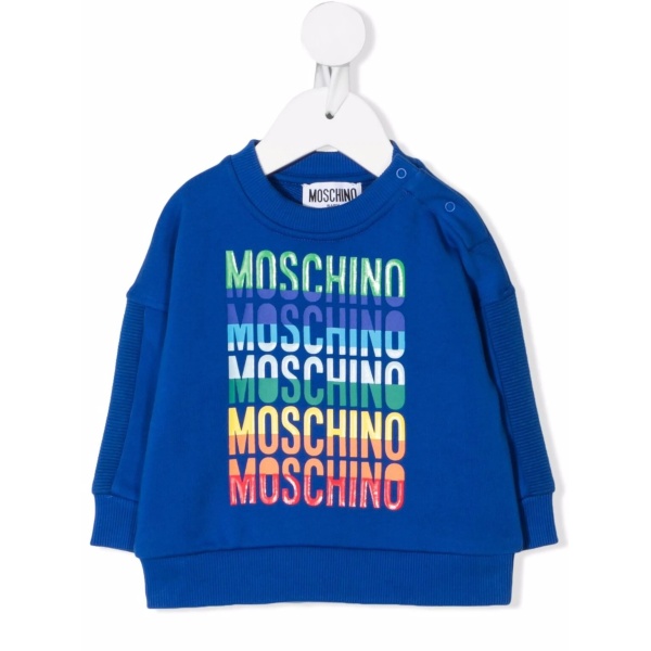 logo print long-sleeve top