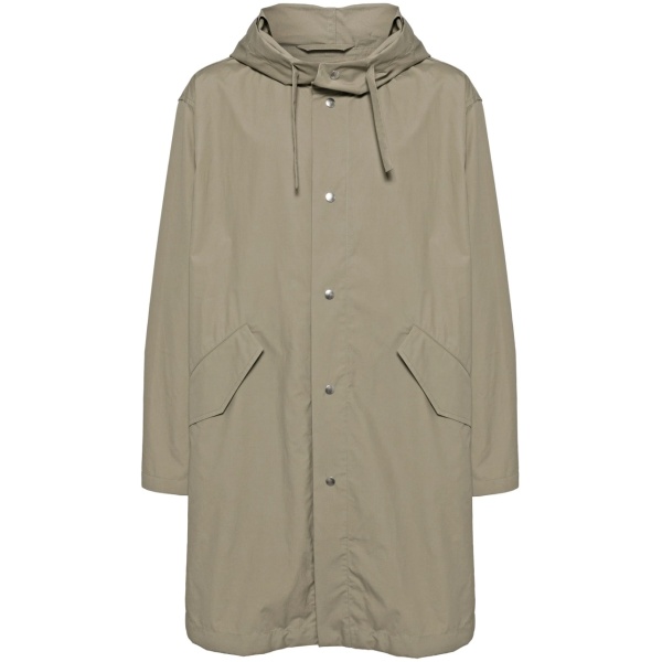 logo print parka
