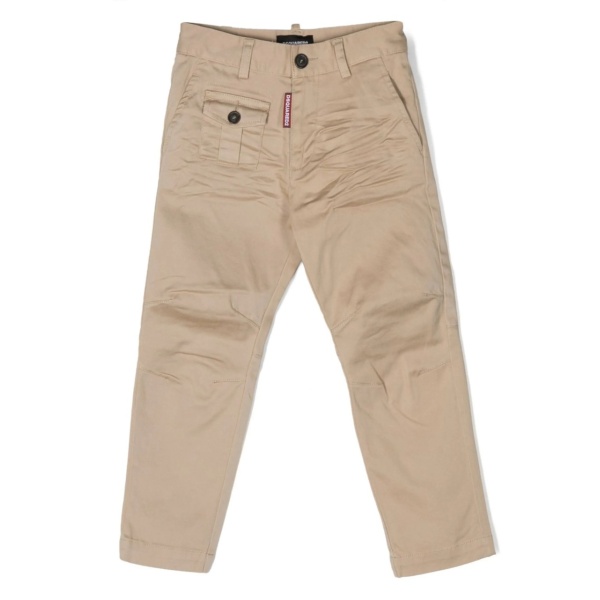 logo-tag chino trousers