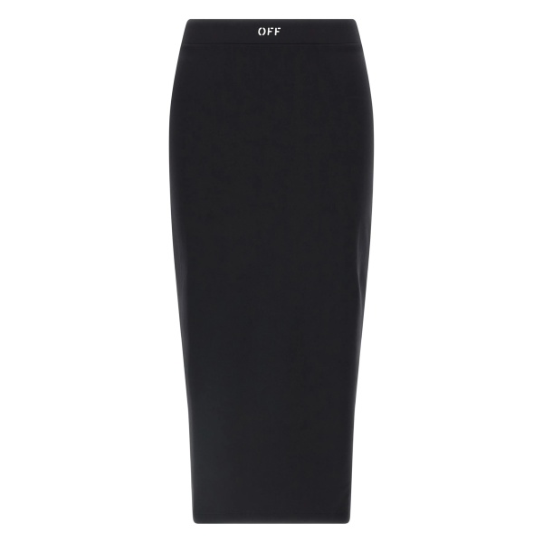 logo-waistband skirt