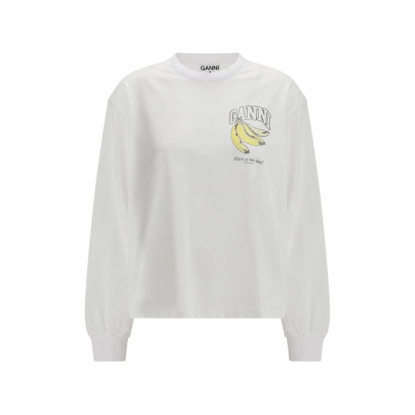 long sleeve print T-shirt