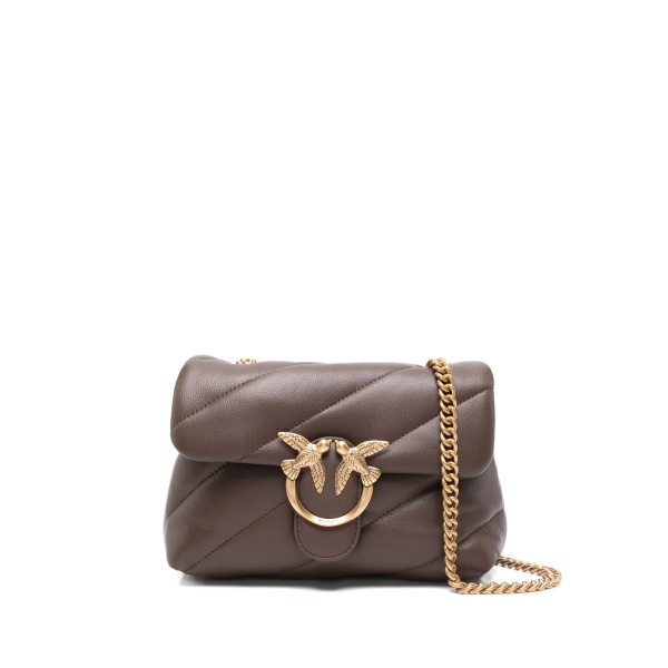 Love quilted logo-plaque shoulder bag