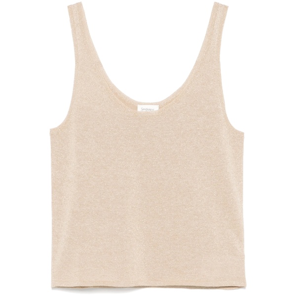 lurex knitted tank top