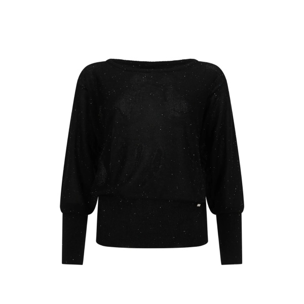metallic knitted top