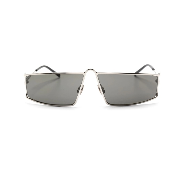 metallic square-framed sunglasses