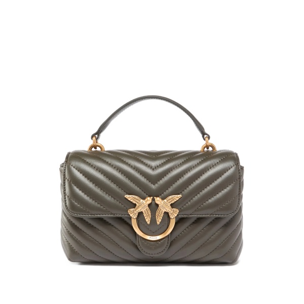 mini Lady Love chevron bird tote bag