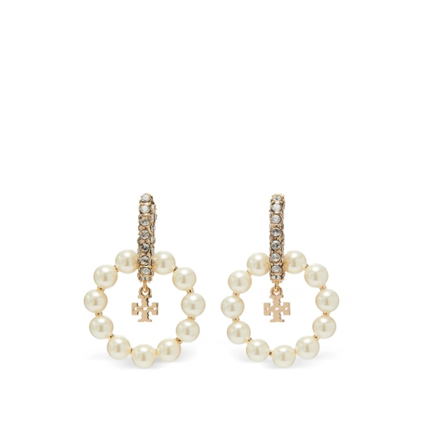 Moondance pearl hoop earrings